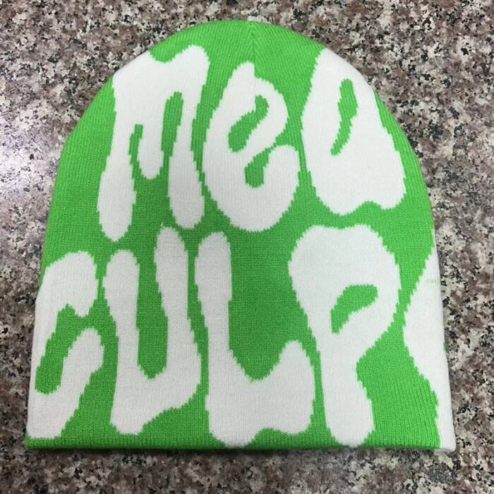 Mea Culpa Beanie green & white