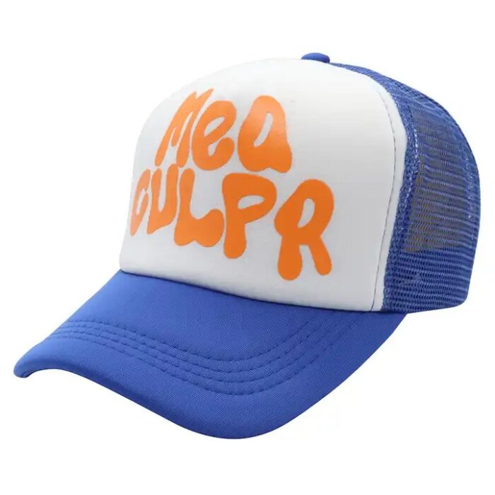 Mea Culpa Trucker Hat – Blue
